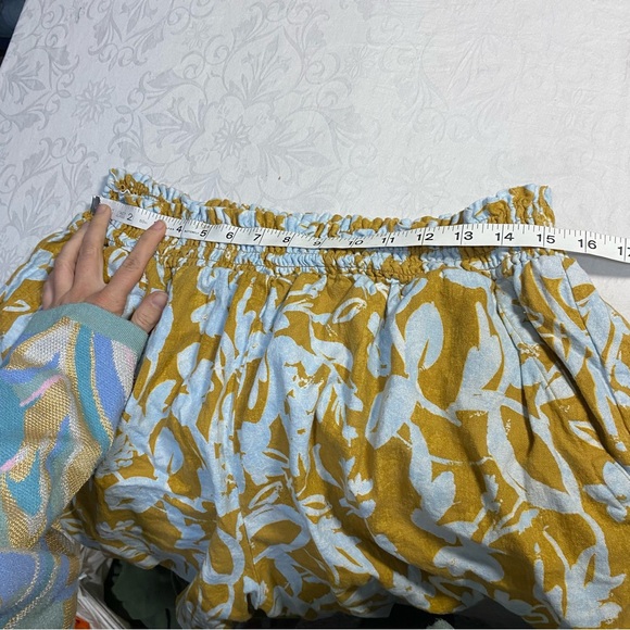 NEW Ava & Viv Linen Shorts Floral Print Loose Fit relaxed Flowy Summer Short 2X - Picture 4 of 10
